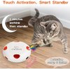 INKZOO Replaceable Feathers Accessories, 6Pcs Interchangeable Attachments for Interactive Cat Toy