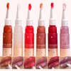 MIESCHER Glitter Lip Gloss Long Lasting Peal Shimmer Liquid Lipstick Diamond Lip Plumper Gloss Moisturizing Lip Balm Instant Shine Glossy Clear Glitter Lip Gloss Oil Non Sticky Lips Makeup(5#FLECHAZO