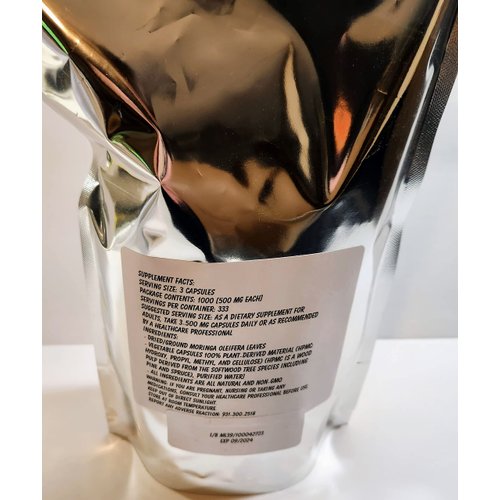 Paisley Farm and Crafts Moringa Oleifera Leaf Capsules Non GMO - Herbal Supplement - 100% Pure Leaf Powder! (1000) - Made Fresh ON Demand!