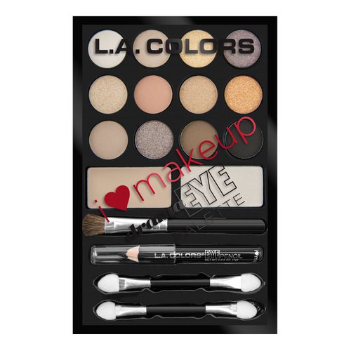 L.A. Colors I Heart Makeup Eyeshadow Palette, Darling, 0.26 Ounce