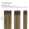 FUBILI Clip in Hair Extensions Chestnut Brown Balayage to Platinum Blonde Mix Brown Real Human Hair Medium Brown Ombre Hair Extensions Remy Human Hair Clip in Extensions 12 Inch 5Pcs 80g