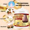 2 Pack Collagen Hair Treatment Hair Mask Hair Growth Serum,Deep Conditioner Hydrating Hair Mask for Dry Damaged Hair,Hair Growth Oil for Hair Loss,Natural Hair Regrowth Treatment for Men and Women