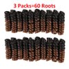 BECUS 3Packs 20inch Saniya Kenzie Curl Short Curly Crochet Braids Hair Extension for Black Women Curl Diameter (16mm) Tapered Cut Jamaican Bounce Jumpy Wand Hair Extensions(#1B/30)