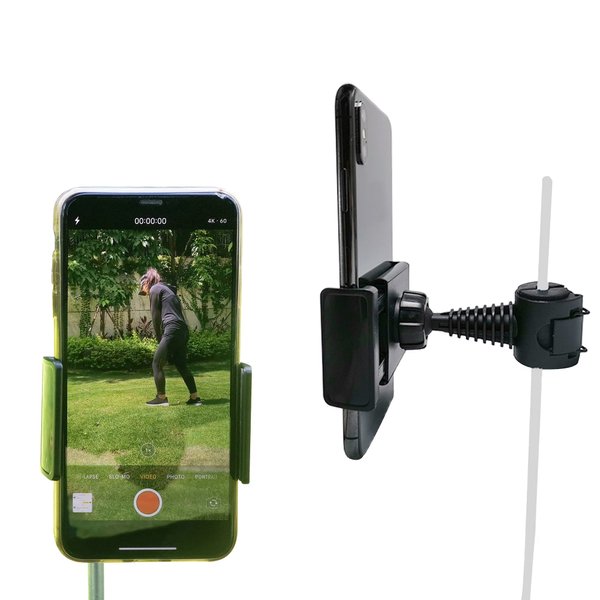 Chikoni Golf Phone Holder Clip, Black, 3.38in x 3.22in x 1.65in, Compatible with Smartphones