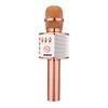 BONAOK Wireless Bluetooth Karaoke Microphone, 3-in-1 Portable Handheld Mic Speaker for All Smartphones,Gifts for Girls Kids Adults All Age Q37(Rose Gold)