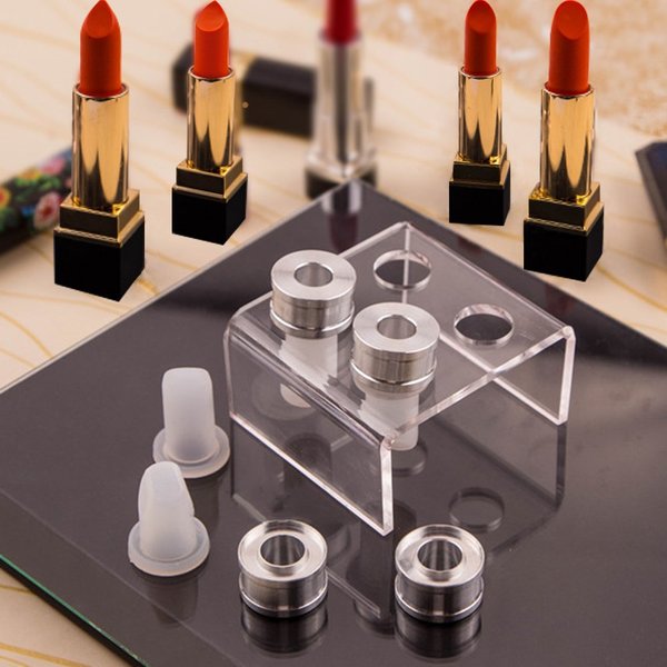 TINTON LIFE Simple Design DIY Makeup Cosmetics Lipstick Mould Silicone Mold Making Tool Set (Bird Beak Shape+Nail Shape+Heart Shape+Eagle Beak Shape)