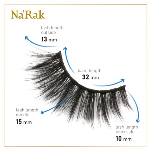 NaRak's False Eyelashes - Divas Series: RED CARPET Design. 5 Pairs of Faux Mink Lashes - Big Volume And Style With A Comfortable Designed For Everyday Wear To Enhance Your Natural Lashes