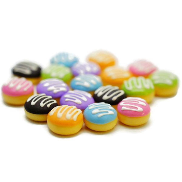 18 Psc Color Cream Donut Dollhouse Miniatures Food Kitchen by Cool Price