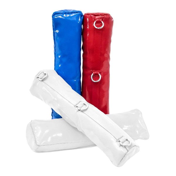 Set of 4 Wrestling Ring Corner Pads for Wrestling Action Figures: Red, White & Blue