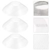 DOITOOL 10pcs 21cm Round Range Hood Filter Net Kitchen Ventilator Cooking Range Hood Filter Mesh Replacement Grease Mesh Cooker Hood Kitchen Tools