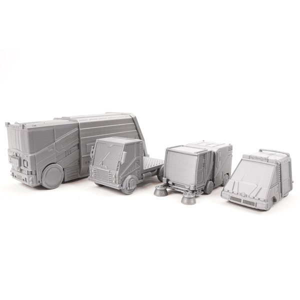 Tabletop Terrain Cyberpunk Vehicle Collection by Corvus Terrain 28mm Scale Wargame Terrain