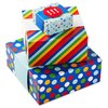 Hallmark Gift Boxes 3-Pack Assorted Sizes (Rainbow Stripes, Dots, Stars) for Birthdays, Weddings, Graduation, Baby Showers, All Occasions