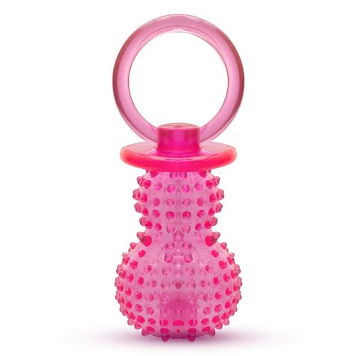 Petper CW-0087 Dog Squeaky Toy, Durable TPR Dog Toy with Massage Particles, Pink
