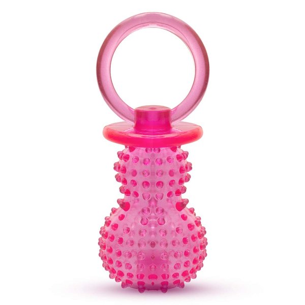 Petper CW-0087 Dog Squeaky Toy, Durable TPR Dog Toy with Massage Particles, Pink