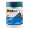 ScotchBlue Pre Plastic Painters Tape, 24 in x 30yd, Tape & Masking Film Combined in One Product, Static Cling to Stay in One Place, No Residue Masking Tape, Film Unfolds to 24" Wide (PT2093EL-24)