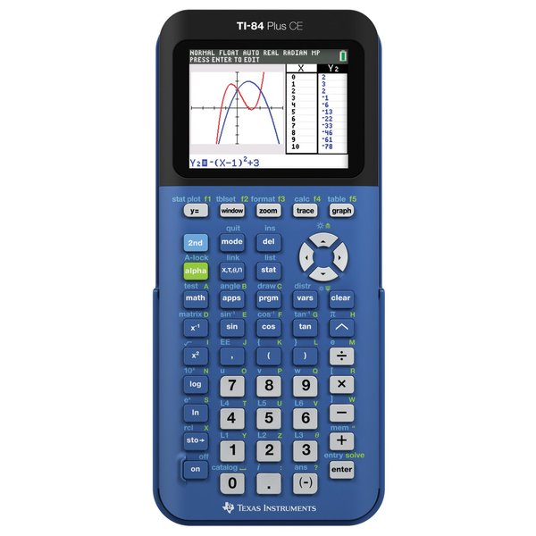 Texas Instruments TI-84 Plus CE Blueberry Graphing Calculator