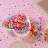 100 Mini Claw Hair Clips Rainbow Mini Hair Clip Tiny Plastic Plastic Hair Claws Hair Braids Maker Beads Head wear Hair Accessories for Girls Women