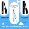 DIY Lash Extension Kit Lash Clusters 360 Pcs 30D+50D 10-16 Mix Length Individual Lashes Kit Lash Bond and Seal Lash Glue Remover Overnighter Seal for DIY Eyelash Extensions(30+50D)