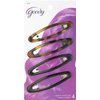 Goody Classics Big Oval Epoxy Contour Hair Clips (Pack of 3)