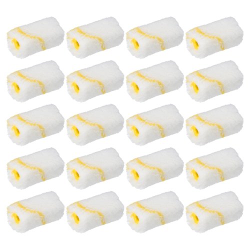 uxcell Paint Roller Cover 2 Inch 54mm Mini Acrylic Fiber Paint Roller Covers Washable Wall Paint Roller Kit Reusable Paint Roller Cover for Household Wall Painting Treatment 24pcs