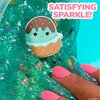Original Squishmallows Glitter Slime, Mini Squishmallows Maya The Ice Cream Charm, Chocolate Scented Slime, 3 Fun Slime Add-Ins, Pre-Made Slime for Kids, Great 6 Year Old Toys, Sludge Toy