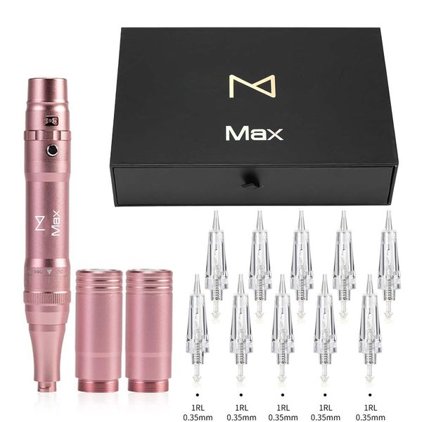 M Permanent Makeup Machine - Microblading Machine, Eyebrow Tattoo Machine - Microshading, Lip, Ombre Brows Machine - Wireless Machine Kit - Achieve Flawless Results (Pink)