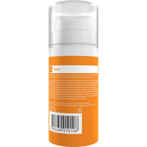 Paula's Choice C5 Super Boost Eye Cream with 5% Vitamin C, Hyaluronic Acid & Peptides, for Puffy Eyes, Dark Circles, Fine Lines & Crow’s Feet, 0.5 Fl Oz