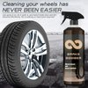 2 Pack Brake Bomber Wheel Cleaner, Non-Acid Wheel Cleaner, Perfect for Cleaning Wheels and Tires, Rim Cleaner & Brake Dust Remover, Safe on Alloy, Chrome, and Painted Wheels（120ml*2）