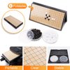 SongYun Magnetic 19x19 Go Game Set 11-Inch Folding Board with 361 Single Convex Plastic Go Stones and Plastic Go Bowl Portable Go Set - Classic Strategy Board Game (Go/Baduk/Weiqi)