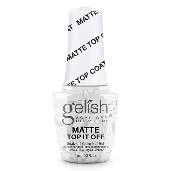 Gelish MINI Matte Top It Off Sealer Gel Top Coat LED Gel Polish, Matte Top Coat, Top Coat For Gel Nails, 0.3 oz.