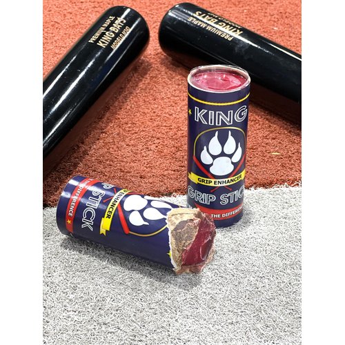 King Grip Stick 5.29 oz. Pine Tar Bat Grip Stick, Professional Baseball/Softball Grip Enhancer Natural Wax Formula, Bat Stick, One Size