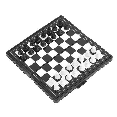 fegayu Chessboard Portable Chessboard Adult Chess Game Foldable Chess Chess Board Game Go Party Chess Board Game Family Activities
