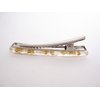 Generic Small 2 inch super slim clear gold speckled alligator hair clip fine thin hair