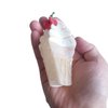 Ice Cream Claw Clip,Acetate Hair Clips,Big Hair Clips for Women,White