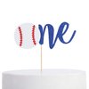 Baseball 1st Birthday Banner-1st Birthday Crown, Baseball Theme High Chair Banner, Cake Flag, All-Star Birthday, Our Little All-Star, Baseball 1st Birthday Decoration (Baseball Cake Topper)