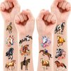 101 PCS Horse Temporary Tattoos Themed Birthday Party Favors Decorations Supplies Decor Stickers For Girls Boys Men Gift School Prizes Rewards