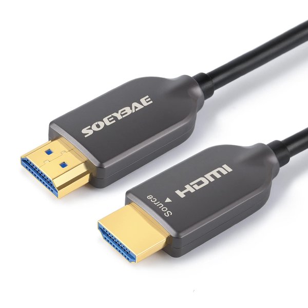 SOEYBAE 4K Fiber Optic HDMI Cable 100ft/30m HDMI Cable 2.0 Supports 4K@60Hz, 18Gbps, 4:4:4, ARC, 3D, for TV LCD Laptop PS3 PS4