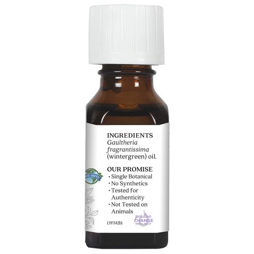 Aura Cacia Pure Wintergreen Essential Oil | 0.5 fl. oz. | Gaultheria fragrantissima