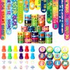 Jenaai 96 Pcs Religious Slap Bracelets with Stampers Bulk Assorted Jesus Love You Wristbands Christian Gifts for Kids Religious Prizes Bible Verse Party Favors for Sunday School Boys Girls