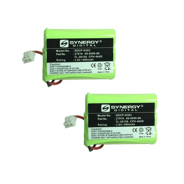 AT&T-Lucent 80-5848-00-00 Cordless Phone Combo-Pack Includes: 2 x SDCP-H303 Batteries