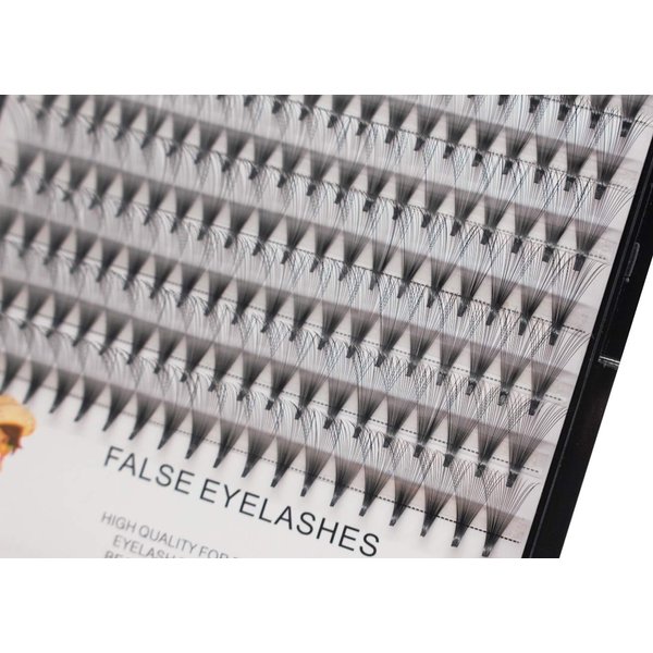 Bodermincer 200pcs 20D Premade Volume Fans Eye Lashes Extensions Thickness 0.07mm 8-16mm to Choose Black Soft Individual False Eyelashes Makeup Fake Lashes Cluster（10mm）
