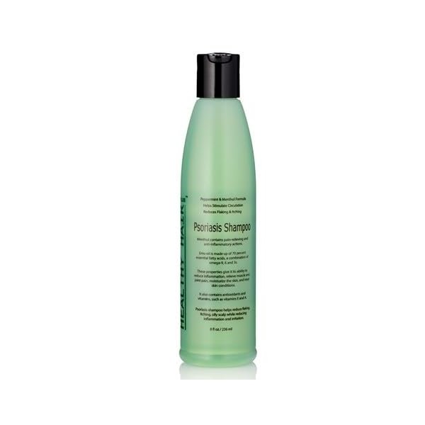 Healthy Hair Plus Psoriasis Shampoo for Dry, Itchy Scalp - Scalp Psoriasis - Dandruff - Deep Cleansing Shampoo - Menthol Shampoo