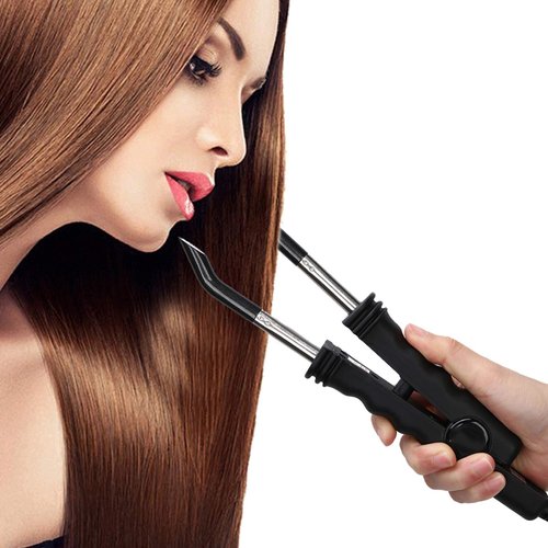 Chazcool Hair Extension Iron, Fusion Hair Extensions Tools, Hair Connector Fusion Heat Iron Connector with US Plug
