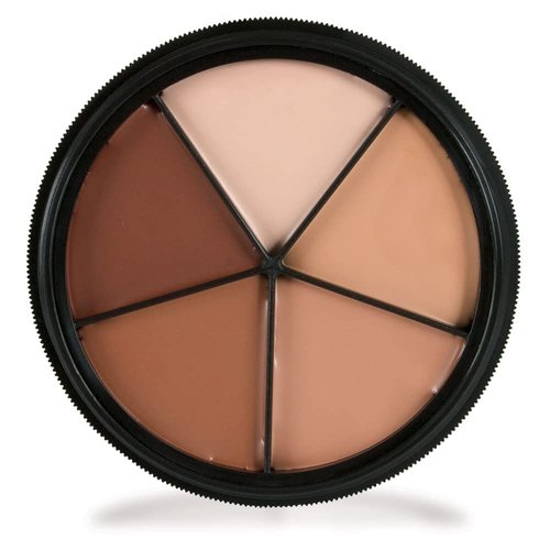 Mehron Makeup Tattoo Cover ProColoRing | 5 Color Wheel Pro Color Ring| Made in the USA | Tattoo Cover Up Makeup | Concealer