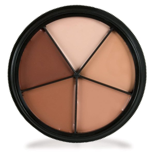 Mehron Makeup Tattoo Cover ProColoRing | 5 Color Wheel Pro Color Ring| Made in the USA | Tattoo Cover Up Makeup | Concealer