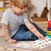 EMOEM Metallic + Glow Kids Tattoos Temporary, Waterproof Tattoo Stickers for Boys and Girls, Metallic Glitter Glow Party Favors Goodie Bag Stuffers (Girl)