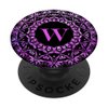Cell Phone Pop Up Grip Holder,Monogram Mandala Pink Purple W PopSockets PopGrip: Swappable Grip for Phones & Tablets