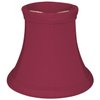 Royal Designs, Inc. True Bell Clip-On Chandelier Lamp Shade, 2.5 x 5 x 4.25, Burgundy