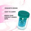 Color Contact Lens Barrel Cases, Contact Lens Washer Cleaner Contact Lens Case, Lens Cleaning Container for Everyday Use, Contact Lens With Lightweight and variant Colors Cases | 3 Pieces
