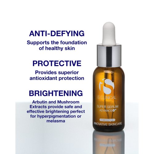 iS CLINICAL Super Serum Advance+, Anti-Aging Vitamin C Face Serum, reduces scaring and fine stretch marks, 1 Fl Oz